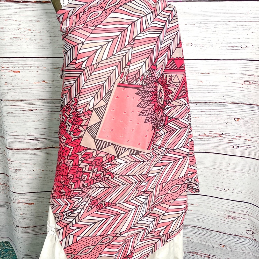 Vibrant Mara Hoffman Pink Evil Eye Scarf